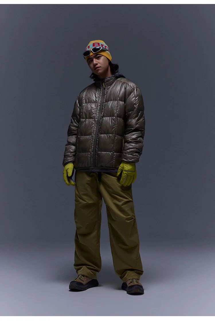 High Quality Waterproof 10D Nylon Ultra Light 90% White Down Jacket Men and Women Stand Collar Portable Puffer Jacket JK-076