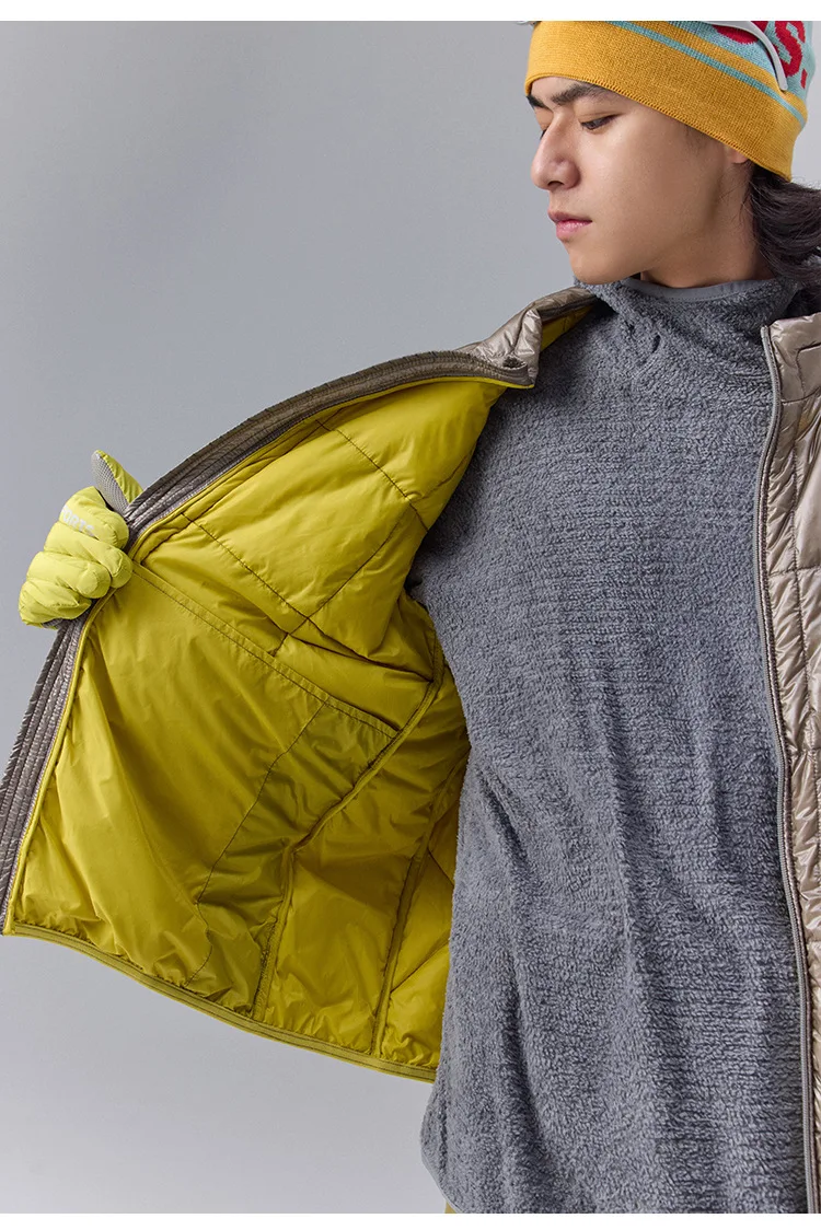 High Quality Waterproof 10D Nylon Ultra Light 90% White Down Jacket Men and Women Stand Collar Portable Puffer Jacket JK-076