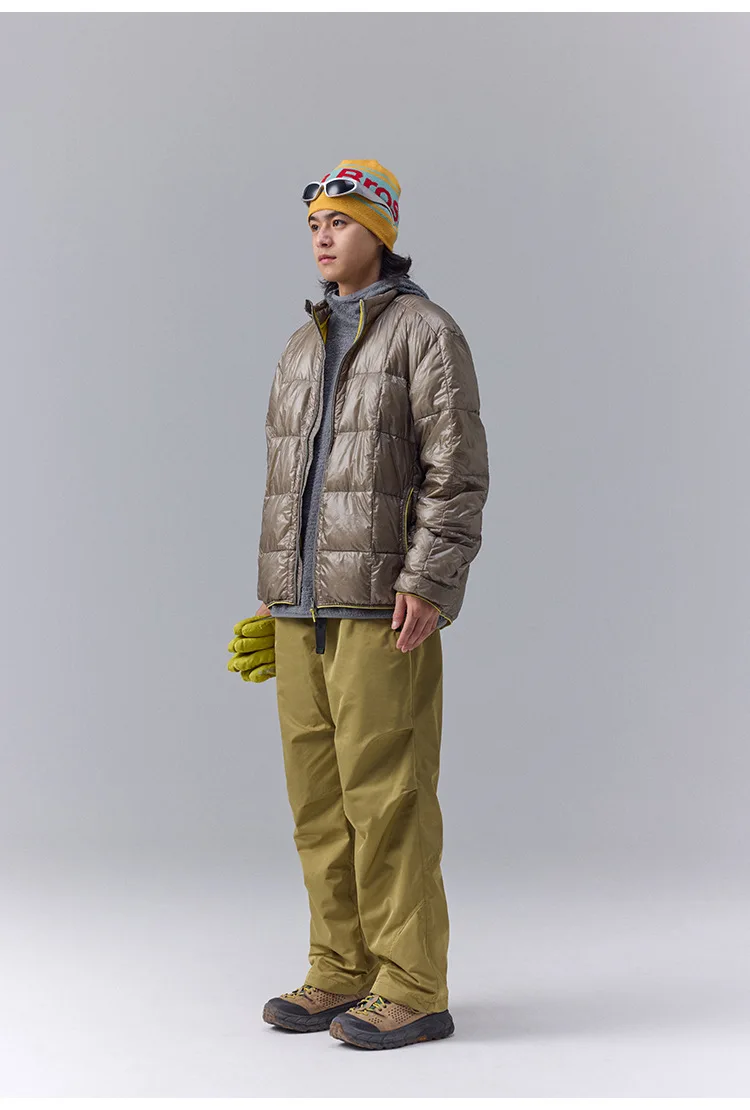 High Quality Waterproof 10D Nylon Ultra Light 90% White Down Jacket Men and Women Stand Collar Portable Puffer Jacket JK-076