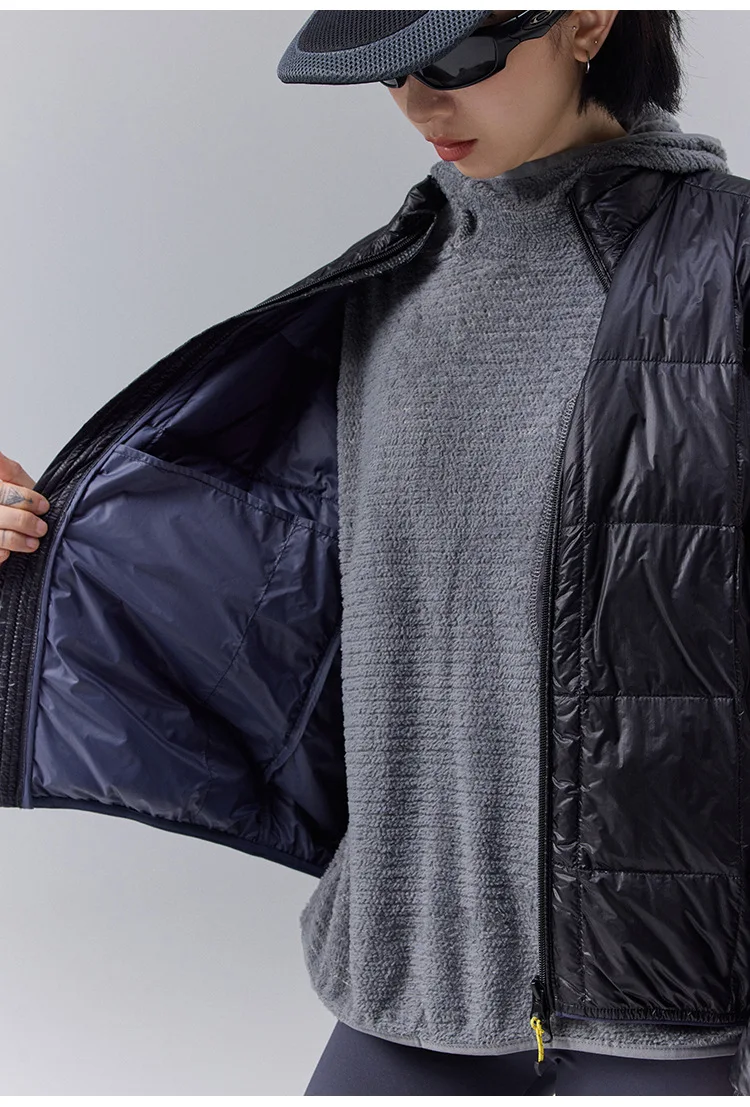 High Quality Waterproof 10D Nylon Ultra Light 90% White Down Jacket Men and Women Stand Collar Portable Puffer Jacket JK-076