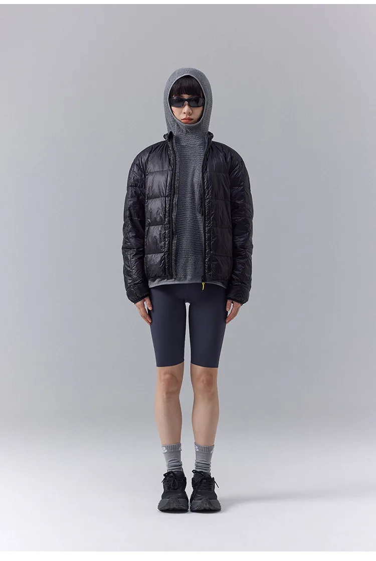 High Quality Waterproof 10D Nylon Ultra Light 90% White Down Jacket Men and Women Stand Collar Portable Puffer Jacket JK-076