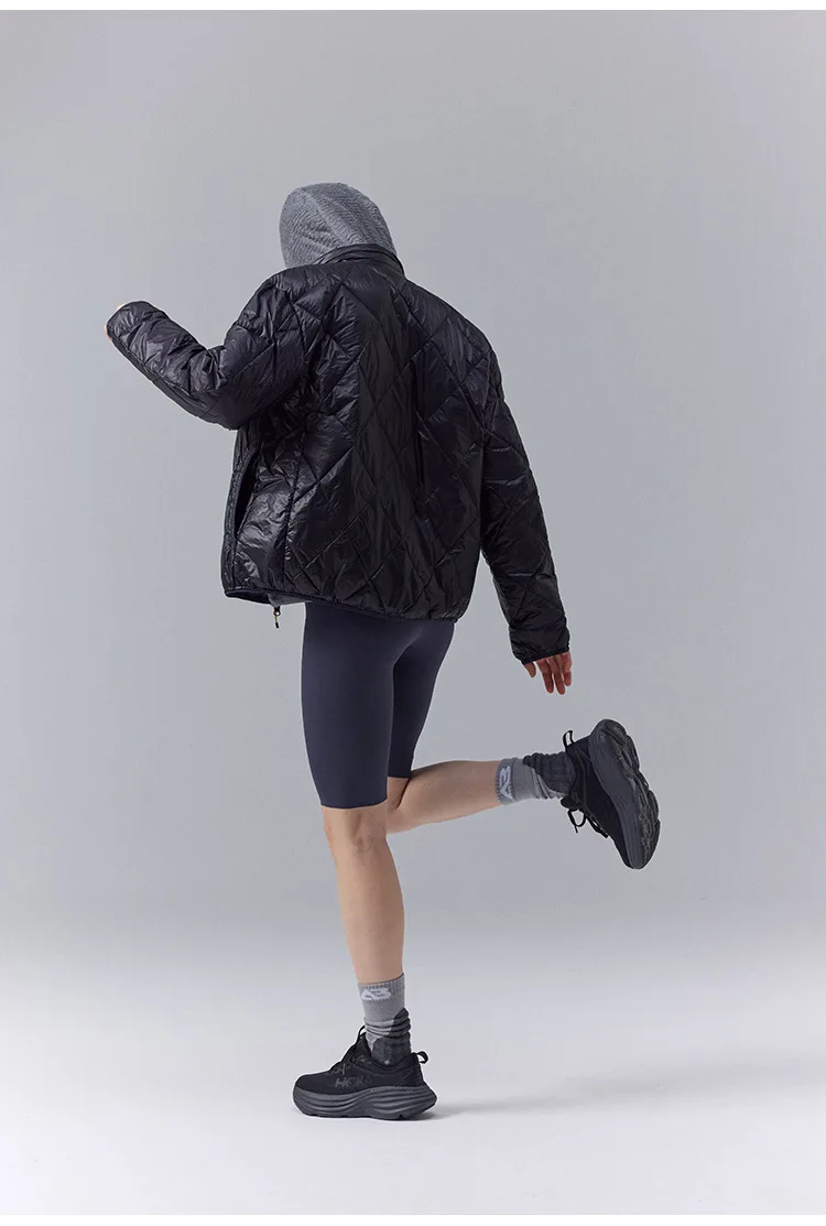 High Quality Waterproof 10D Nylon Ultra Light 90% White Down Jacket Men and Women Stand Collar Portable Puffer Jacket JK-076