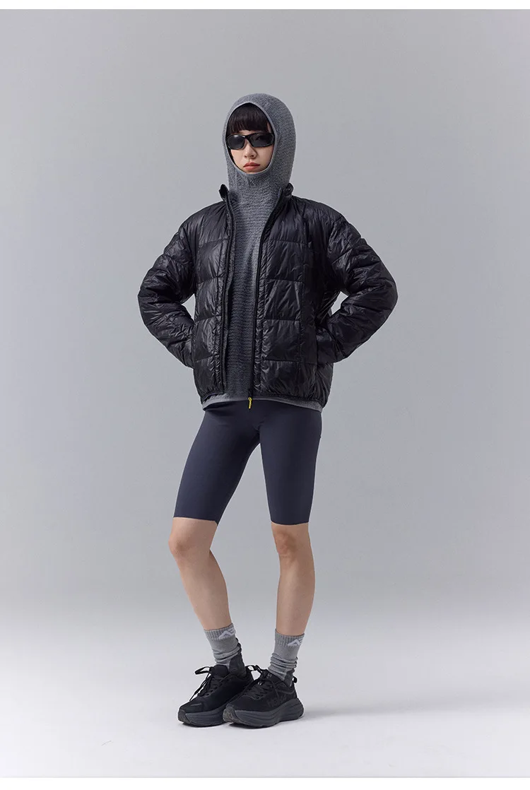 High Quality Waterproof 10D Nylon Ultra Light 90% White Down Jacket Men and Women Stand Collar Portable Puffer Jacket JK-076