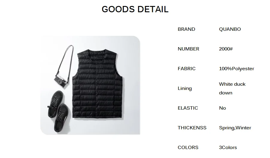 Men's Sleeveless Down Liner Vest 2026 New Autumn Winter Ultra Lightweight Packable Warm White Duck Down Men Vest Jackets