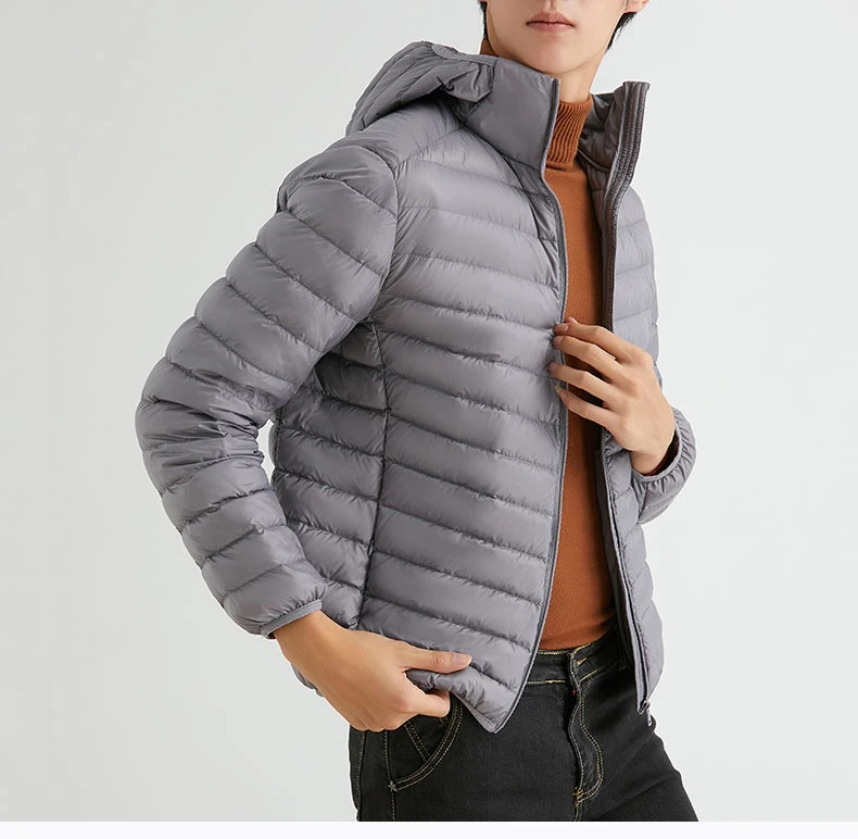 Man 90% Duck Down Hooded Jacket Winter Autumn Coat Men Ultra Light Jackets Warm Outwear Parkas Outdoors Campaign Clothes