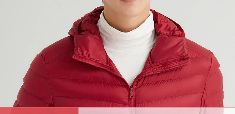 Man 90% Duck Down Hooded Jacket Winter Autumn Coat Men Ultra Light Jackets Warm Outwear Parkas Outdoors Campaign Clothes