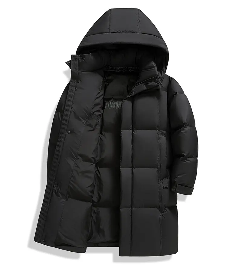 Men's 90% White Duck Down coat 2026 winter new long style warm Down Jackets woman's fashion thicken Jacket size M-5XL