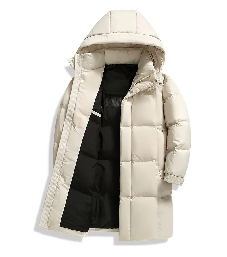 Men's 90% White Duck Down coat 2026 winter new long style warm Down Jackets woman's fashion thicken Jacket size M-5XL