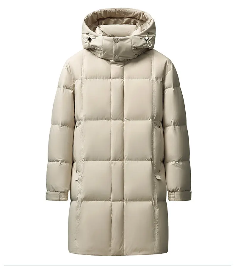 Men's 90% White Duck Down coat 2026 winter new long style warm Down Jackets woman's fashion thicken Jacket size M-5XL