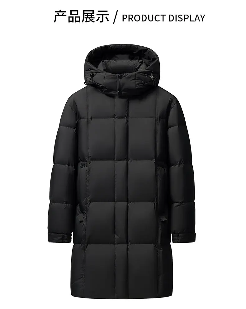 Men's 90% White Duck Down coat 2026 winter new long style warm Down Jackets woman's fashion thicken Jacket size M-5XL