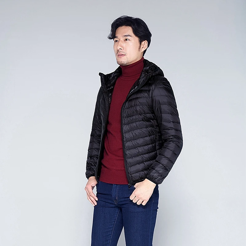 NewBang 11XL 10XL Large Size Down Coats Male Ultra Light Down Jacket Men Windbreaker Feather Lightweigt Hooded Winter Parka
