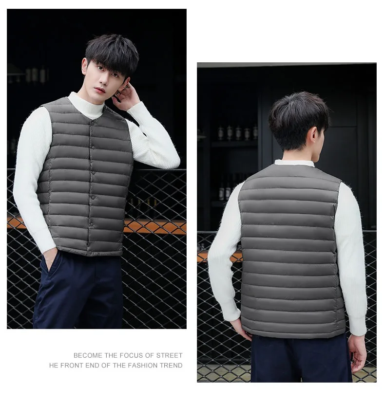 NewBang 7XL 6XL Size 90% Matt Fabric Men's Duck Down Vest Ultra Light Down Vests Light Weight Windbreaker Sleeveless