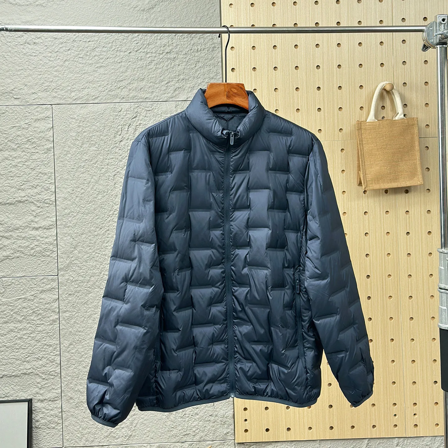 Men 90% Duck Down Jacket Fully Seam Sealed Stand Collar Winter Warm Puffer Coat Quilted Down Proof Autumn Thermal Outerwear