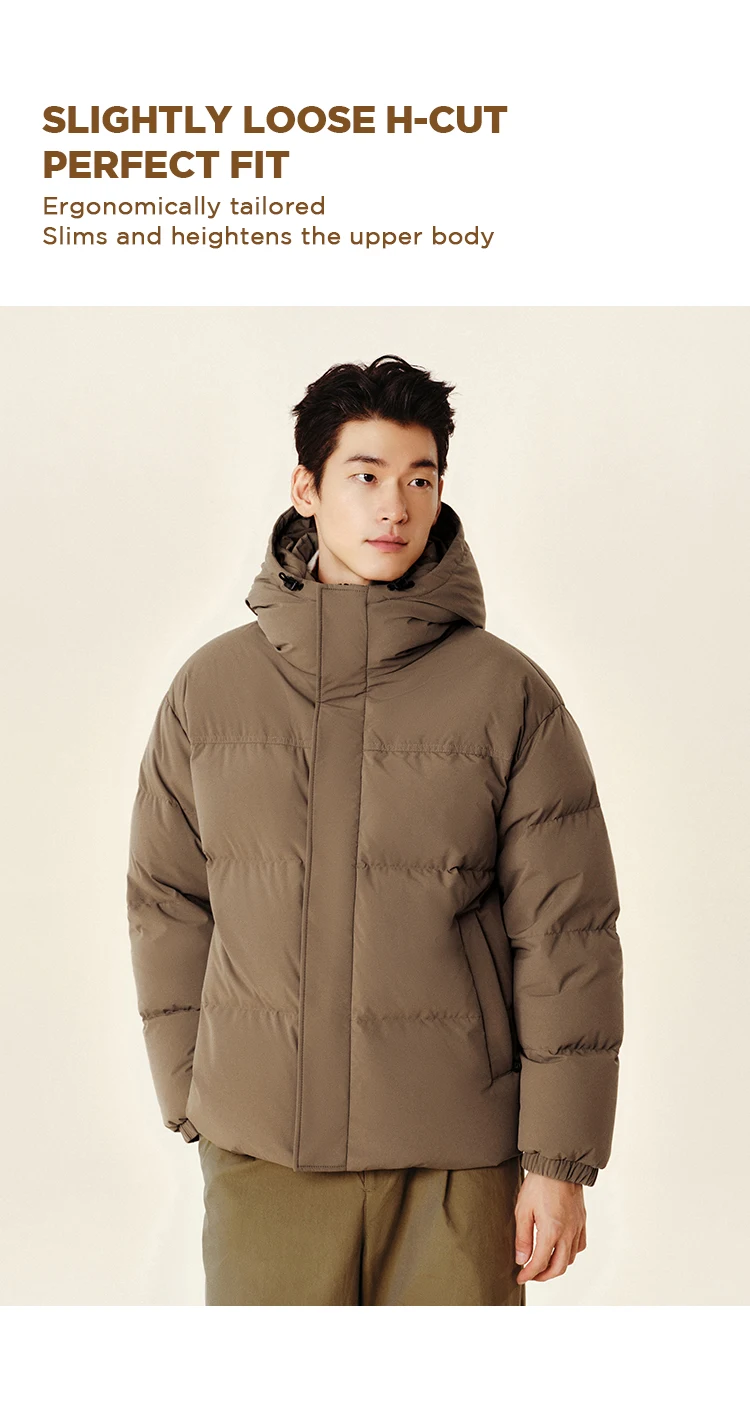 Semir Down Jacket Men Waterproof Windproof 2026 Winter New Shoulder-Fitting Outerwear Couple Down Jacket