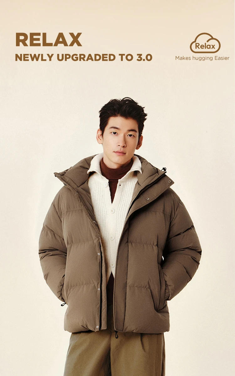 Semir Down Jacket Men Waterproof Windproof 2026 Winter New Shoulder-Fitting Outerwear Couple Down Jacket