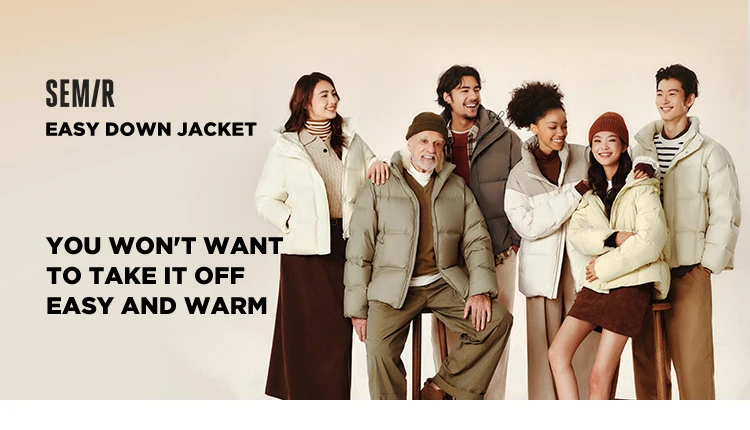 Semir Down Jacket Men Waterproof Windproof 2026 Winter New Shoulder-Fitting Outerwear Couple Down Jacket
