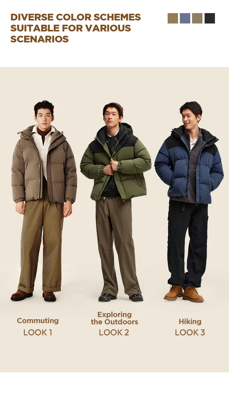 Semir Down Jacket Men Waterproof Windproof 2026 Winter New Shoulder-Fitting Outerwear Couple Down Jacket