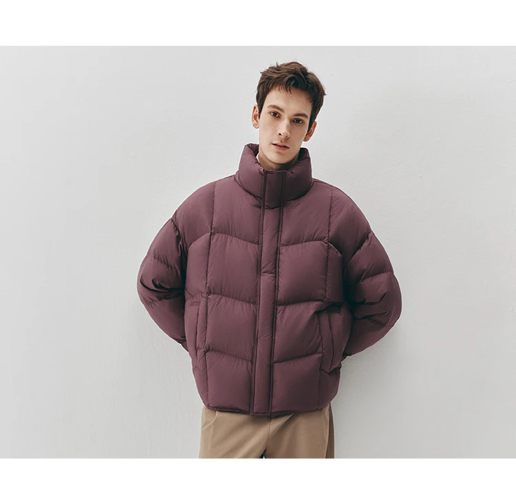 Semir Unisex Down Jacket 90 Percent Down Fill High Loft Fill Stand Collar Puffer Shape 2026 Winter Warm Insulation