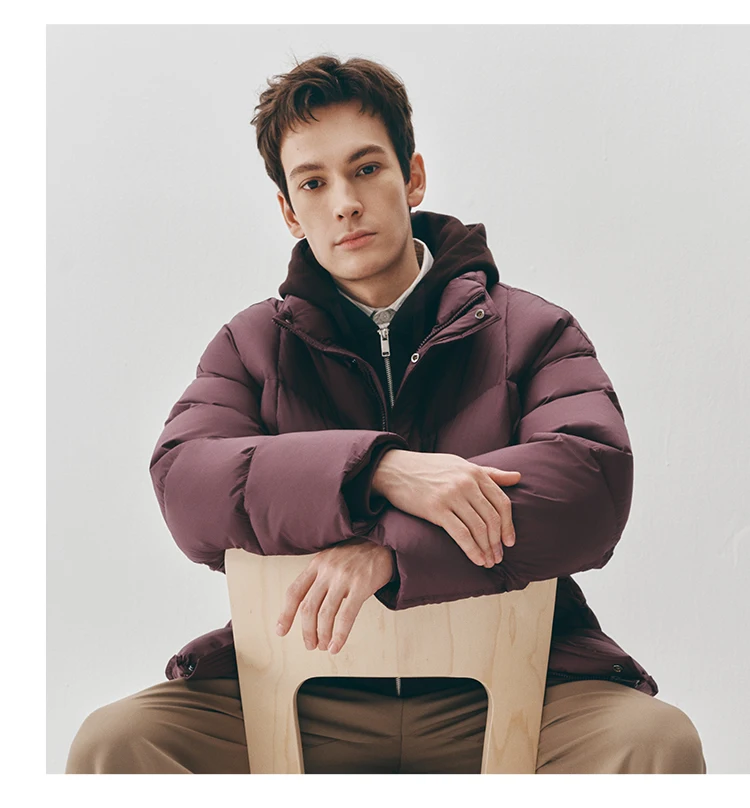 Semir Unisex Down Jacket 90 Percent Down Fill High Loft Fill Stand Collar Puffer Shape 2026 Winter Warm Insulation