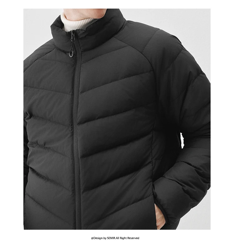 Semir Men Down Jacket Outdoor Protection 2026 Winter Warm Insulation Cold Weather Everyday Style Outdoor Layer Clean Silhouette