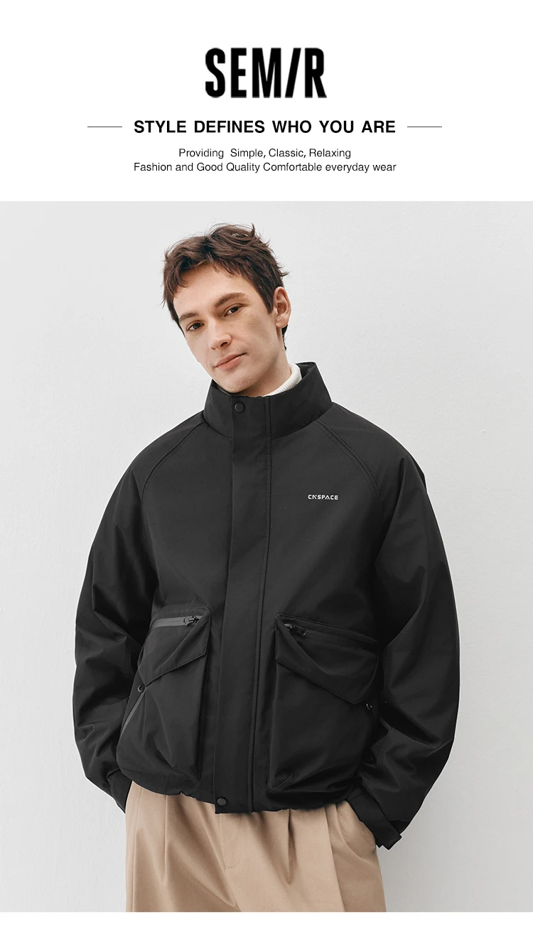 Semir Men Down Jacket Outdoor Protection 2026 Winter Warm Insulation Cold Weather Everyday Style Outdoor Layer Clean Silhouette
