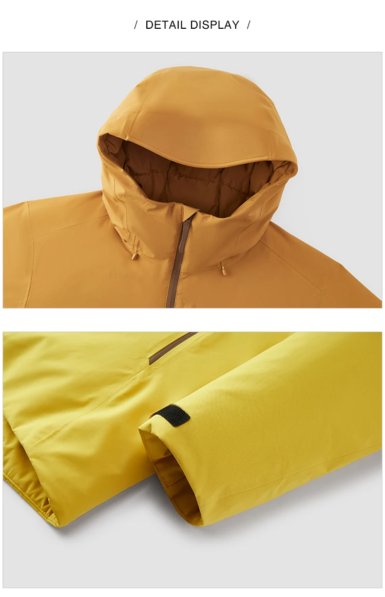 Semir Men Down Jacket 90 Percent Down Fill Rain Resistant Breathable Abrasion Resistant Outdoor Color Block Hooded 2026 New