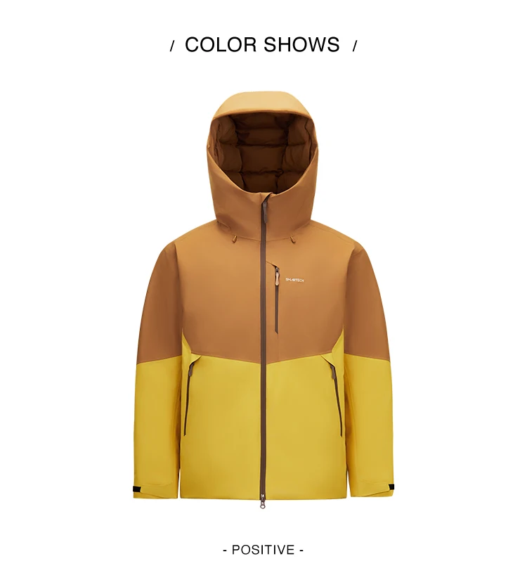 Semir Men Down Jacket 90 Percent Down Fill Rain Resistant Breathable Abrasion Resistant Outdoor Color Block Hooded 2026 New