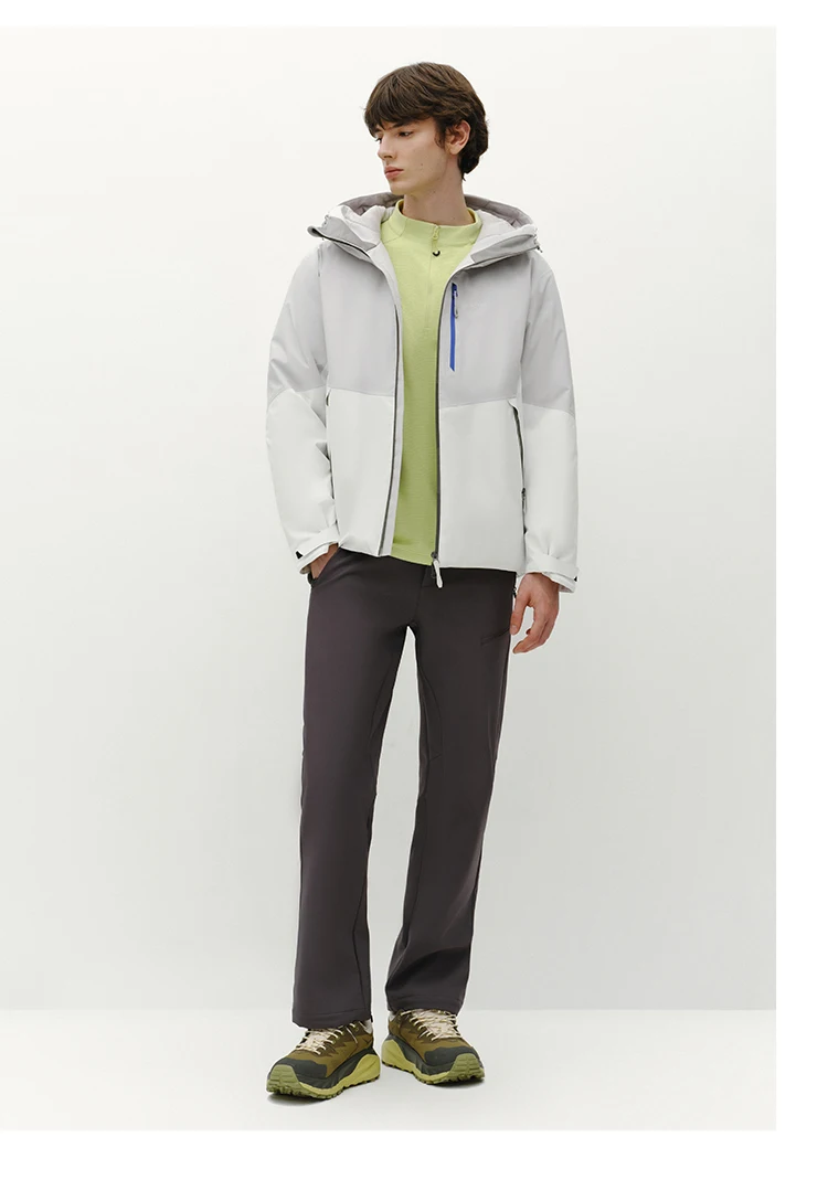 Semir Men Down Jacket 90 Percent Down Fill Rain Resistant Breathable Abrasion Resistant Outdoor Color Block Hooded 2026 New