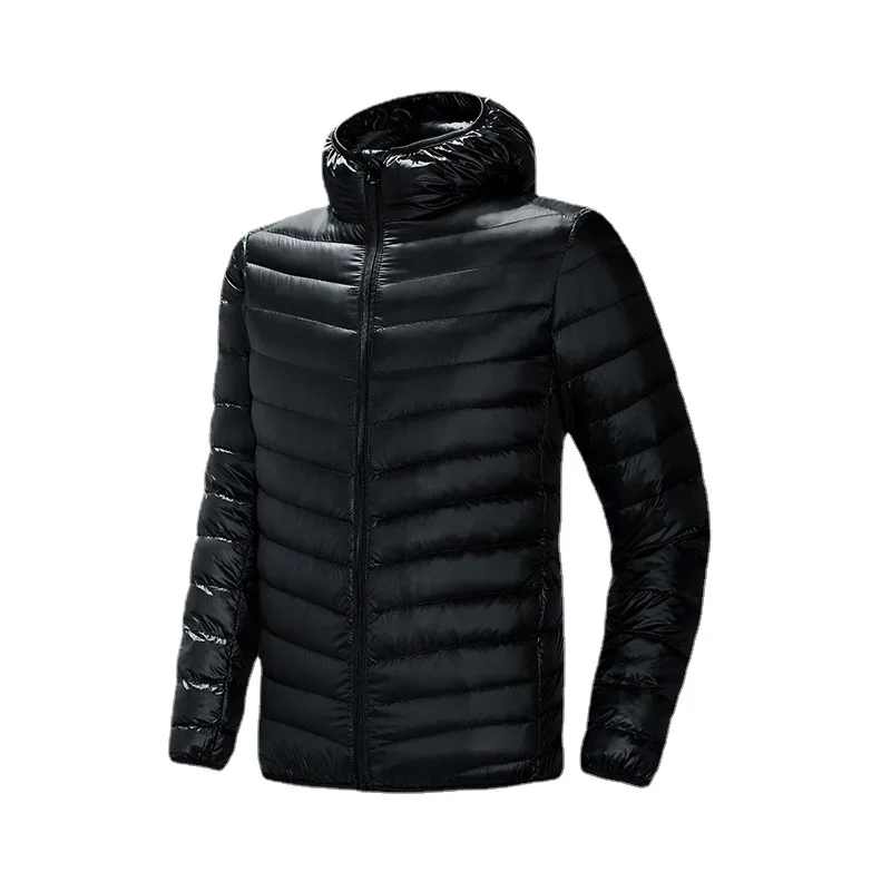 M-6XL Man Duck Down Jacket Ultra Light Spring Hooded Jackets Men Portable Outerwear Waterproof Windbreak Coat