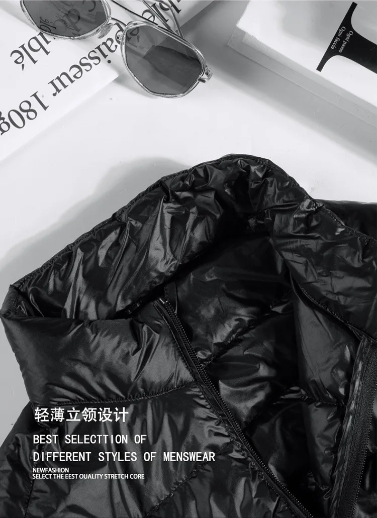 M-6XL Man Duck Down Jacket Ultra Light Spring Hooded Jackets Men Portable Outerwear Waterproof Windbreak Coat