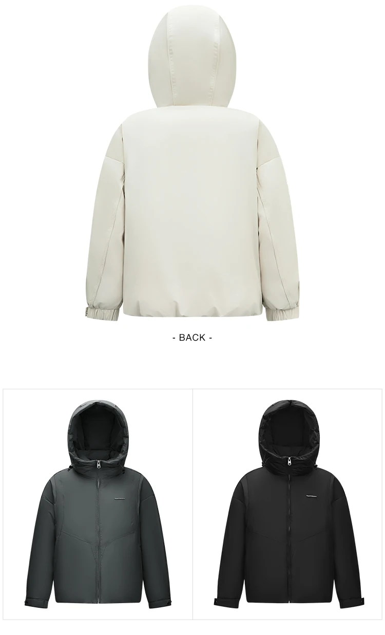 Semir Men Down Jacket Drawstring Hooded Urban Commuter 2026 New Winter Daily Wear Urban Casual Style Cold Weather Layering