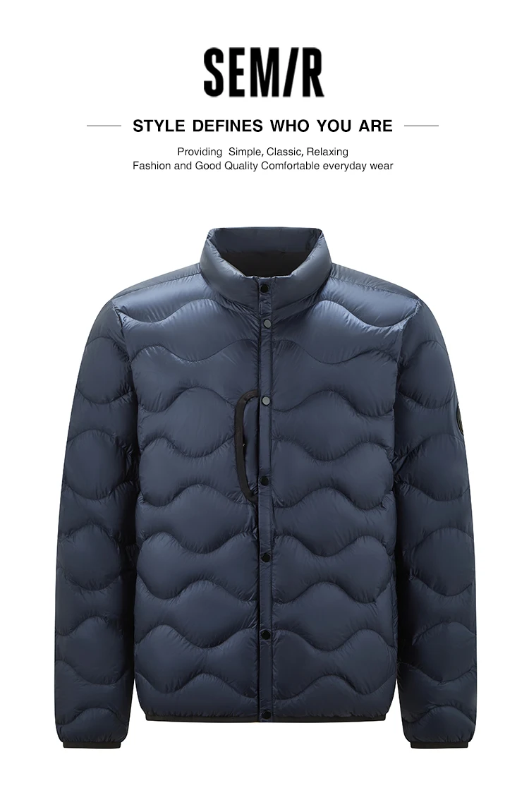 Semir Men Down Jacket 2026 Winter Cold Weather Everyday Style Outdoor Layer Warm Insulation Clean Silhouette Cold Weather Wear