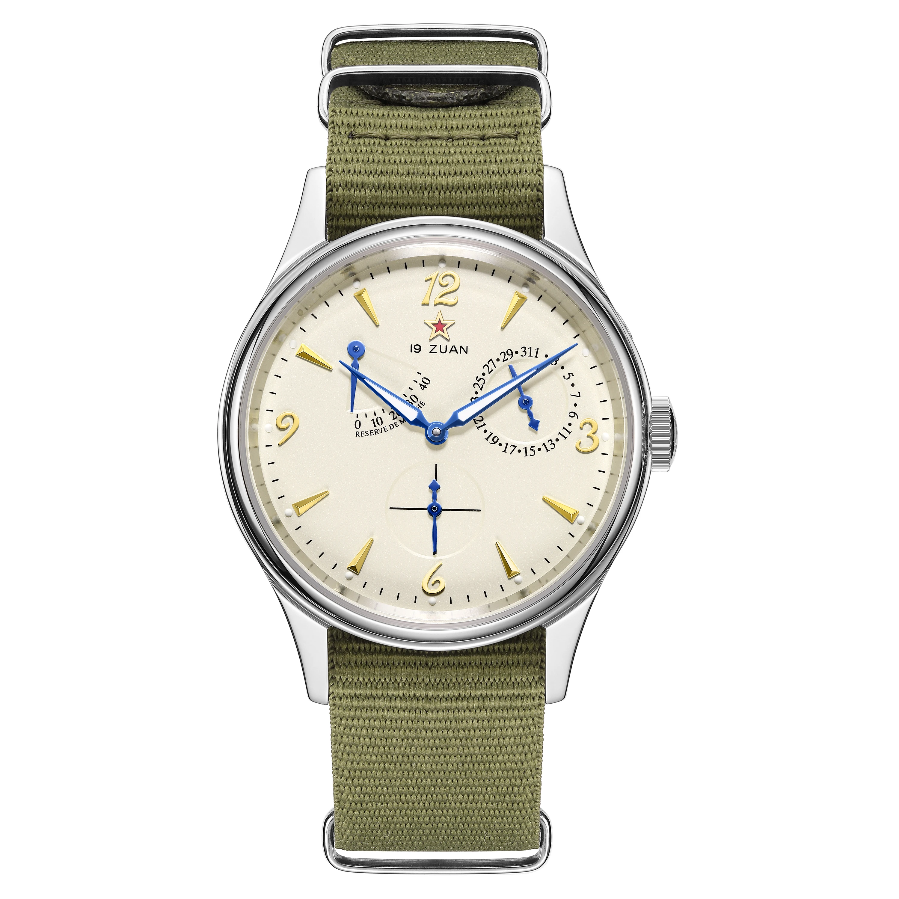 1963 Retro Mens Pilot Watch Seagull Automatic Mechanical with Original ST1780 Movement Sapphire Crystal and Water Resistance