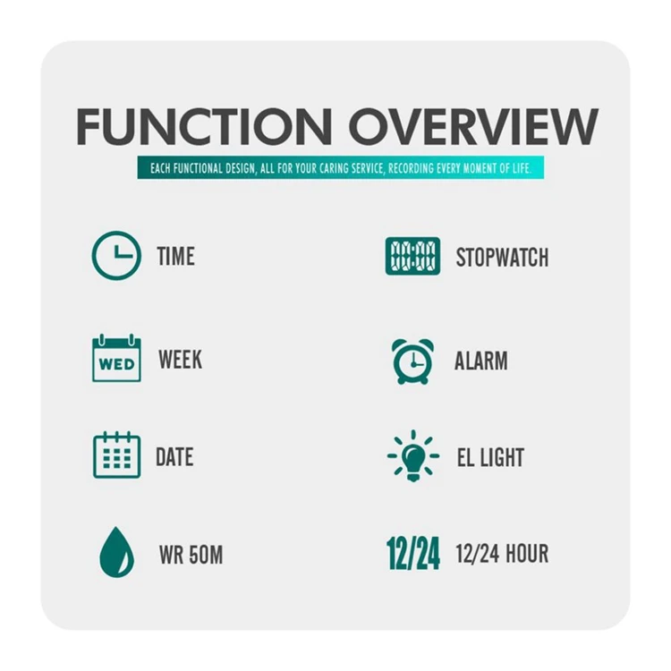 OHSEN Kids Sport Watches 50M Waterproof Red Cartoon Digital Wristwatch Stopwatch Electronic LED Children Watch For Boys Girls
