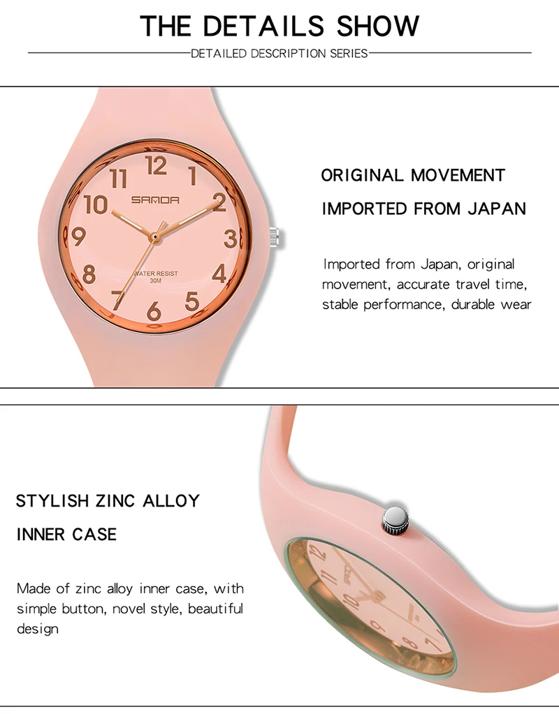 SANDA Brand Children's Watches Fashion Kids Silicone Waterproof Quartz Wristwatch Boys Sport Watches For Girls Gift Clock 2023