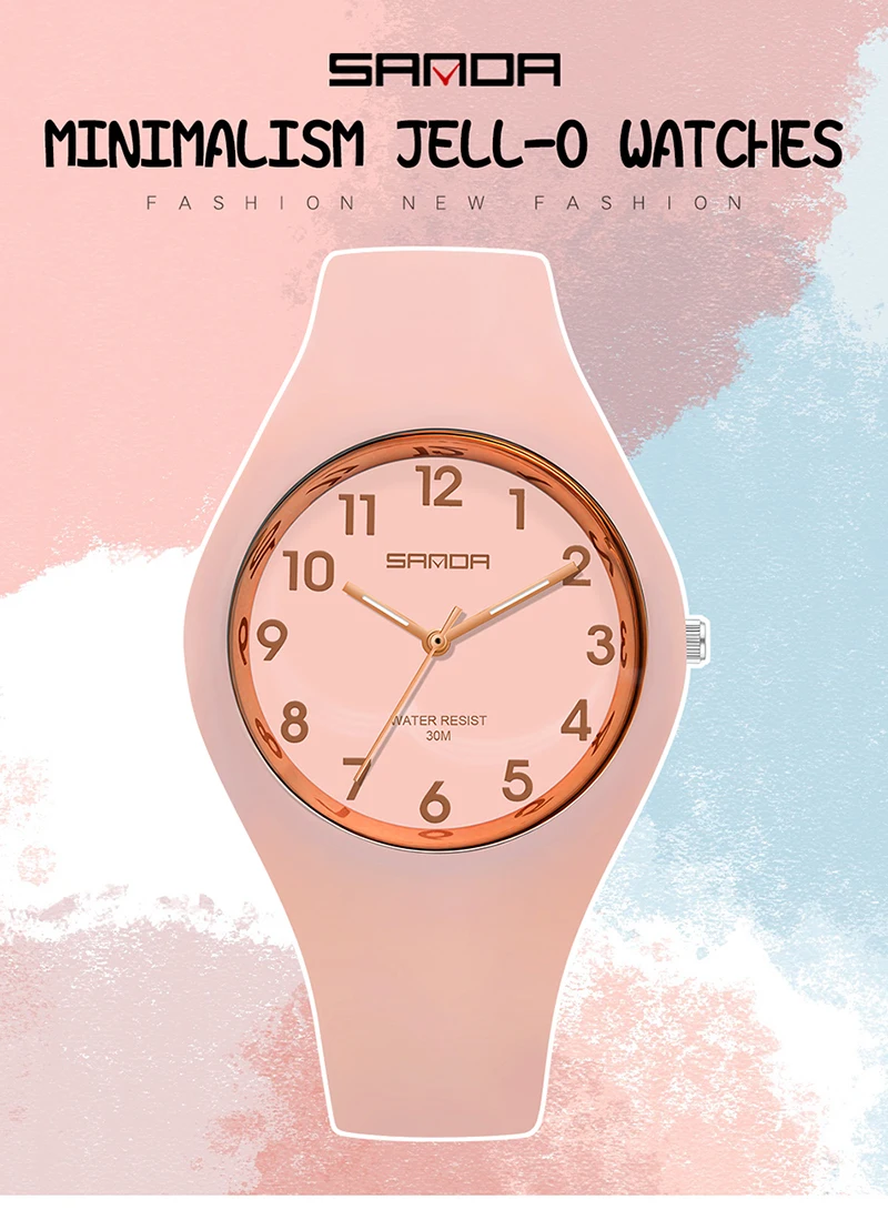 SANDA Brand Children's Watches Fashion Kids Silicone Waterproof Quartz Wristwatch Boys Sport Watches For Girls Gift Clock 2023