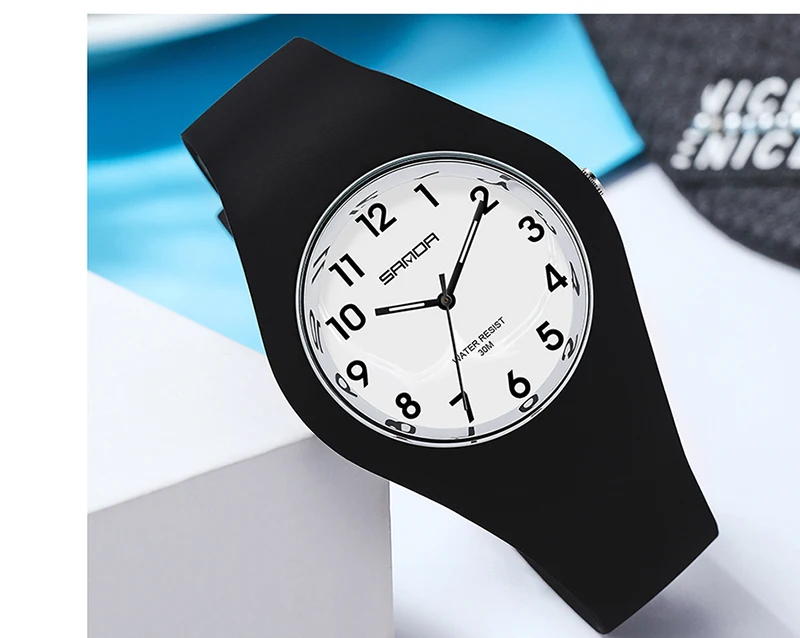SANDA Brand Children's Watches Fashion Kids Silicone Waterproof Quartz Wristwatch Boys Sport Watches For Girls Gift Clock 2023