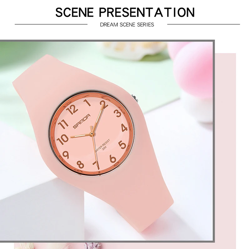 SANDA Brand Children's Watches Fashion Kids Silicone Waterproof Quartz Wristwatch Boys Sport Watches For Girls Gift Clock 2023