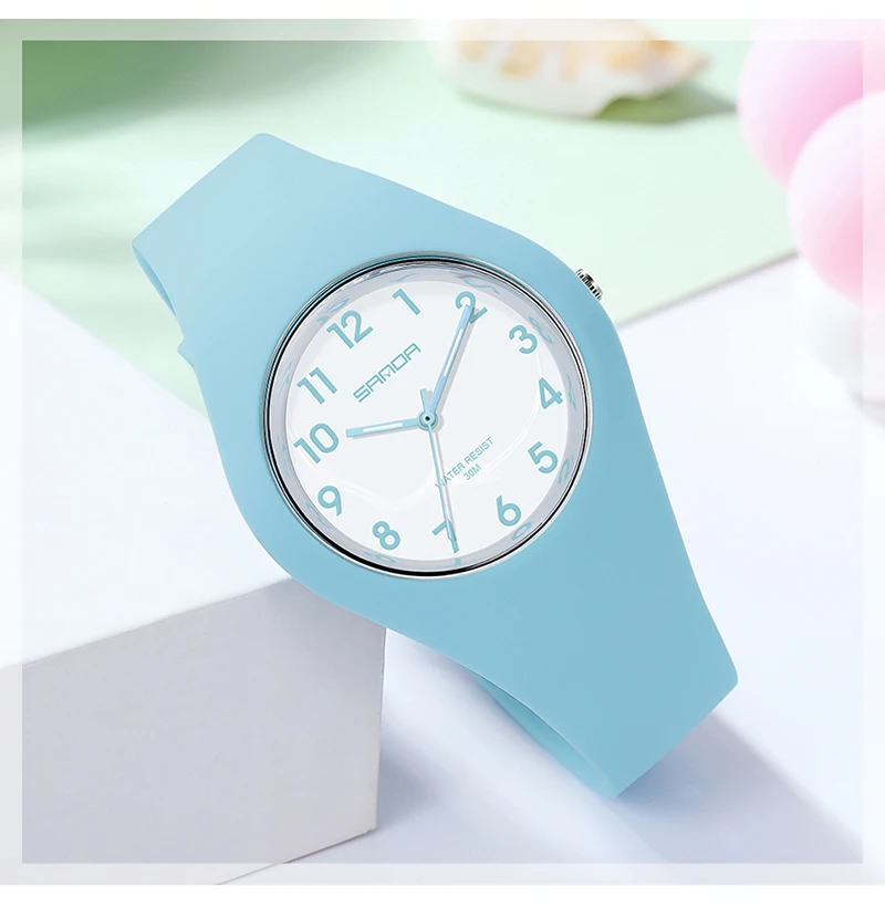 SANDA Brand Children's Watches Fashion Kids Silicone Waterproof Quartz Wristwatch Boys Sport Watches For Girls Gift Clock 2023