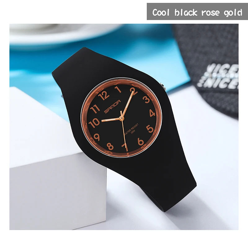 SANDA Brand Children's Watches Fashion Kids Silicone Waterproof Quartz Wristwatch Boys Sport Watches For Girls Gift Clock 2023