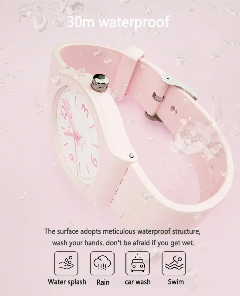 UTHAI CE07 Kids Watch Waterproof Quartz Wristwatches Children Boy Clock For Girl Boy Fashion Sweet Cute Women Child