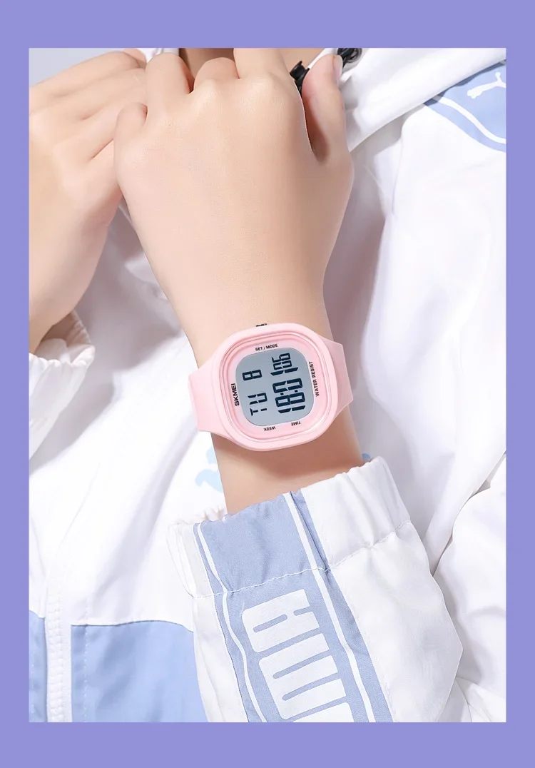 SKMEI 2290 Cool Vitality Stopwatch Digital Sports Watches Male Fashion 5Bar Waterproof Wristwatch For Teenager Boys and Girls