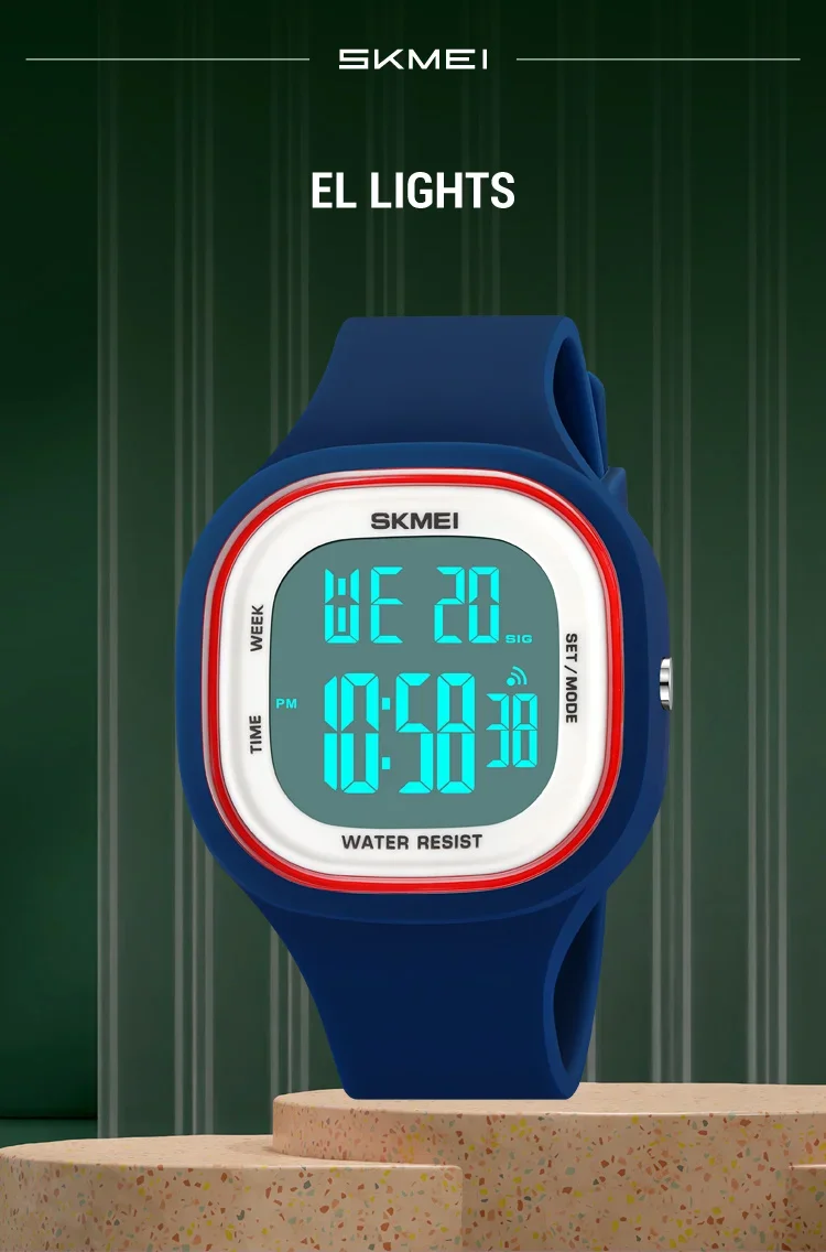 SKMEI 2290 Cool Vitality Stopwatch Digital Sports Watches Male Fashion 5Bar Waterproof Wristwatch For Teenager Boys and Girls