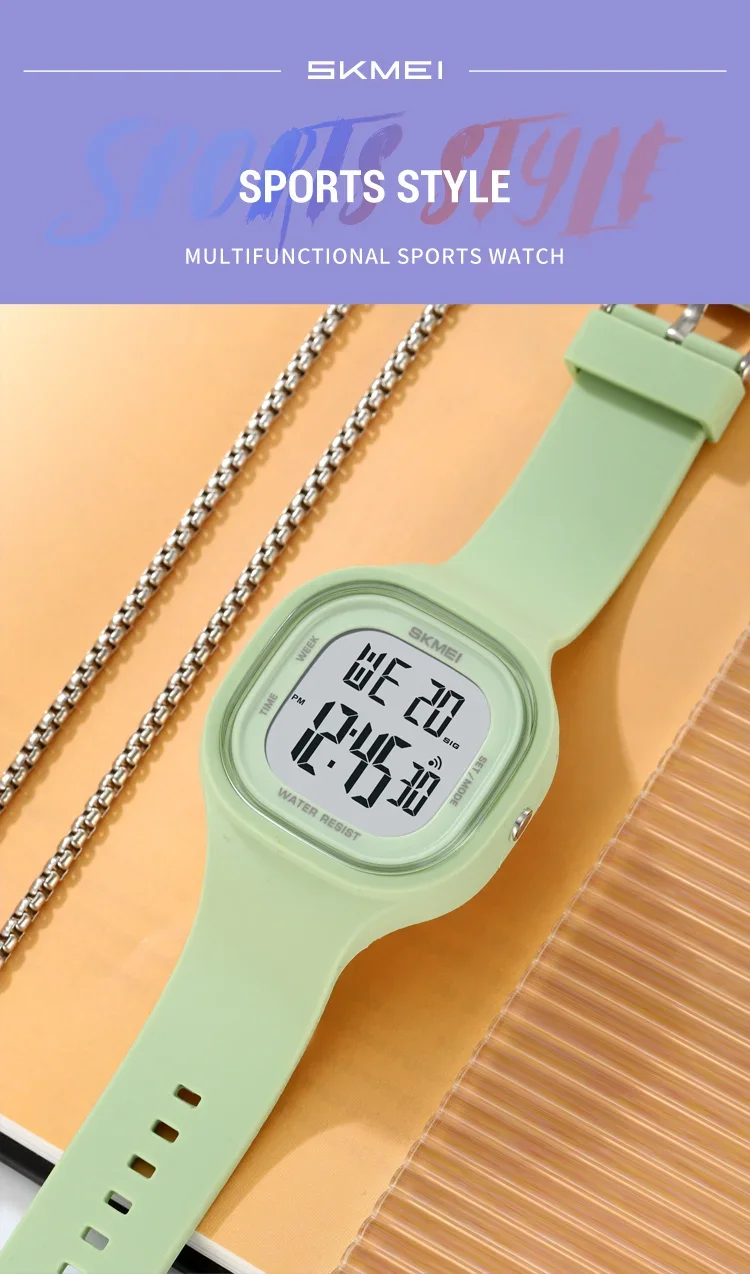 SKMEI 2290 Cool Vitality Stopwatch Digital Sports Watches Male Fashion 5Bar Waterproof Wristwatch For Teenager Boys and Girls