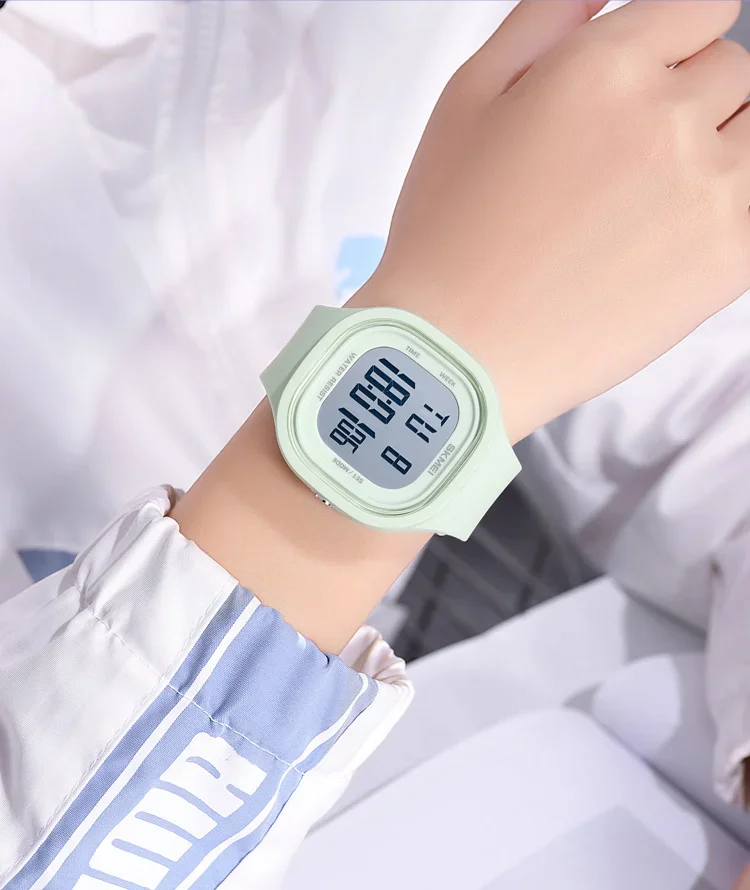 SKMEI 2290 Cool Vitality Stopwatch Digital Sports Watches Male Fashion 5Bar Waterproof Wristwatch For Teenager Boys and Girls