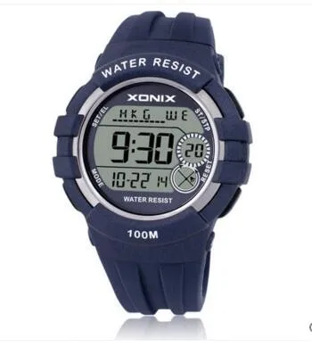 XONIX Boys Girls Sports Watches Waterproof 100m Multifunction World Time Led Light Swim Climb Outdoor Watch Children Wristwatch