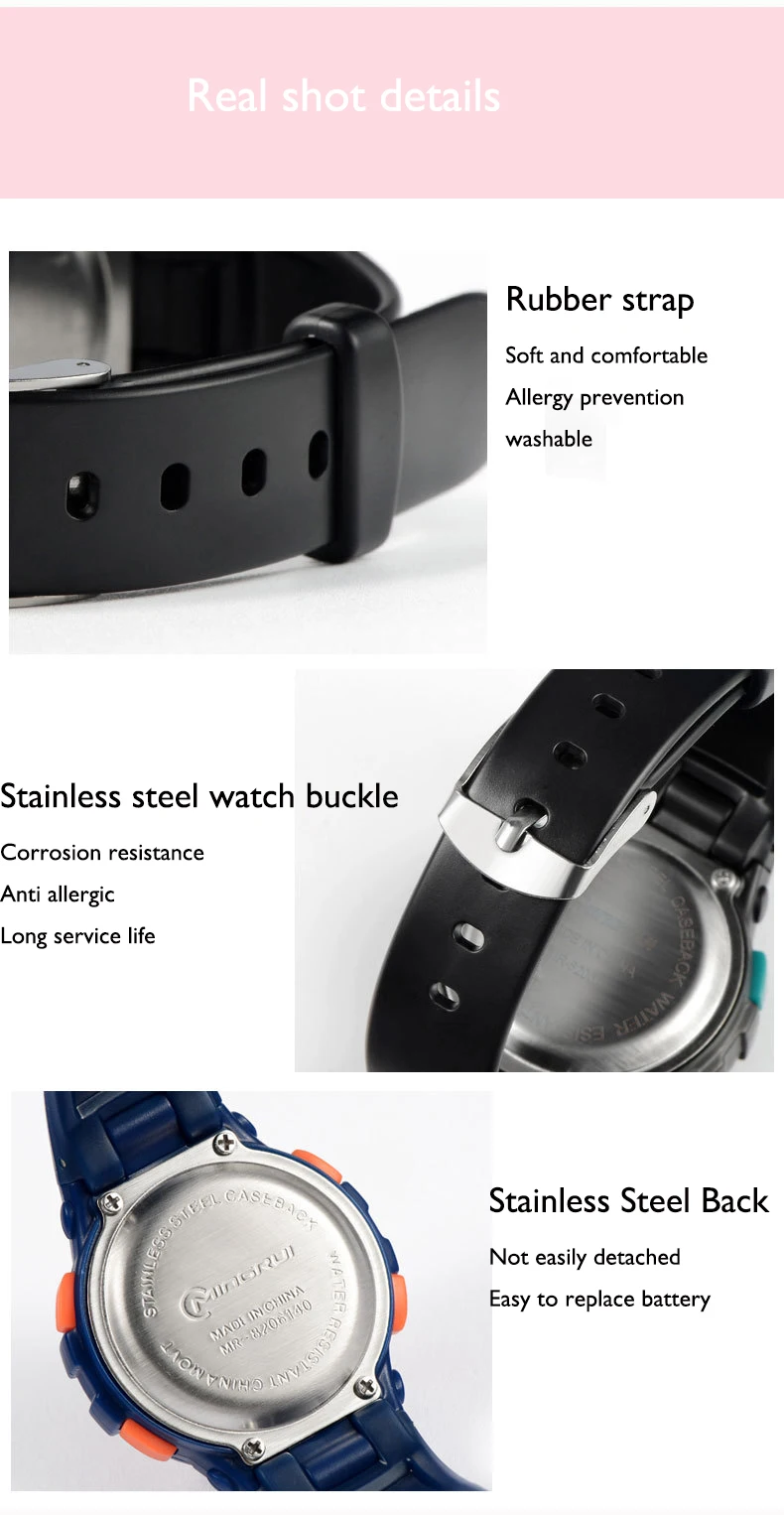 UTHAI C04 Kids's Electronic Watch Alarm Clock Waterproof Swimming Sports Primary And Secondary School Student Wristwatches
