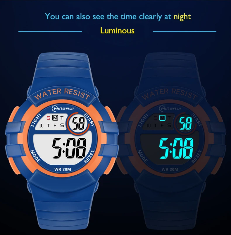 UTHAI C04 Kids's Electronic Watch Alarm Clock Waterproof Swimming Sports Primary And Secondary School Student Wristwatches