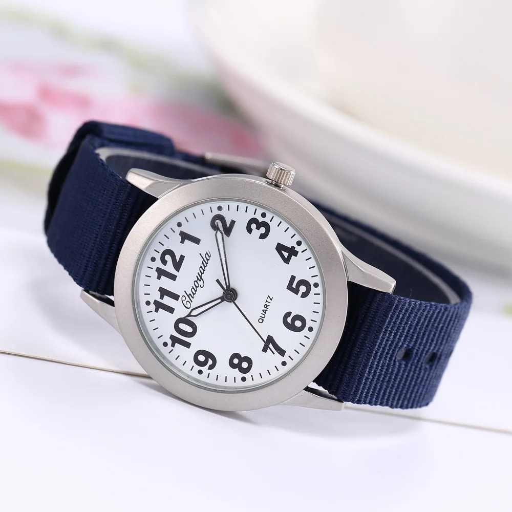 New Famous Brand Men Children Boys Girls Fashion Cool Quartz Watches Students Canvas Electronic Wrist Watch