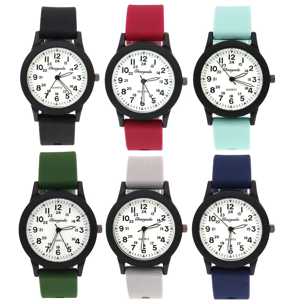 Fashion Children's Digital Quartz Watch Simple Student Sports Silicone Strap Kids Clock Wristwatch Hot Sales